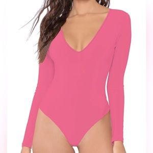 V-Neck Long Sleeve Bodysuit